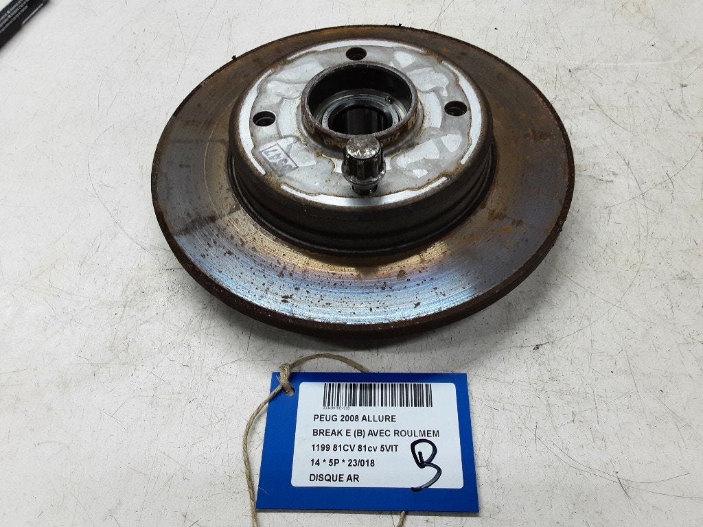 FREIN DISQUE ARRIÈRE Peugeot 2008 (CU) (01-2013/12-2019), Utilisé, Peugeot