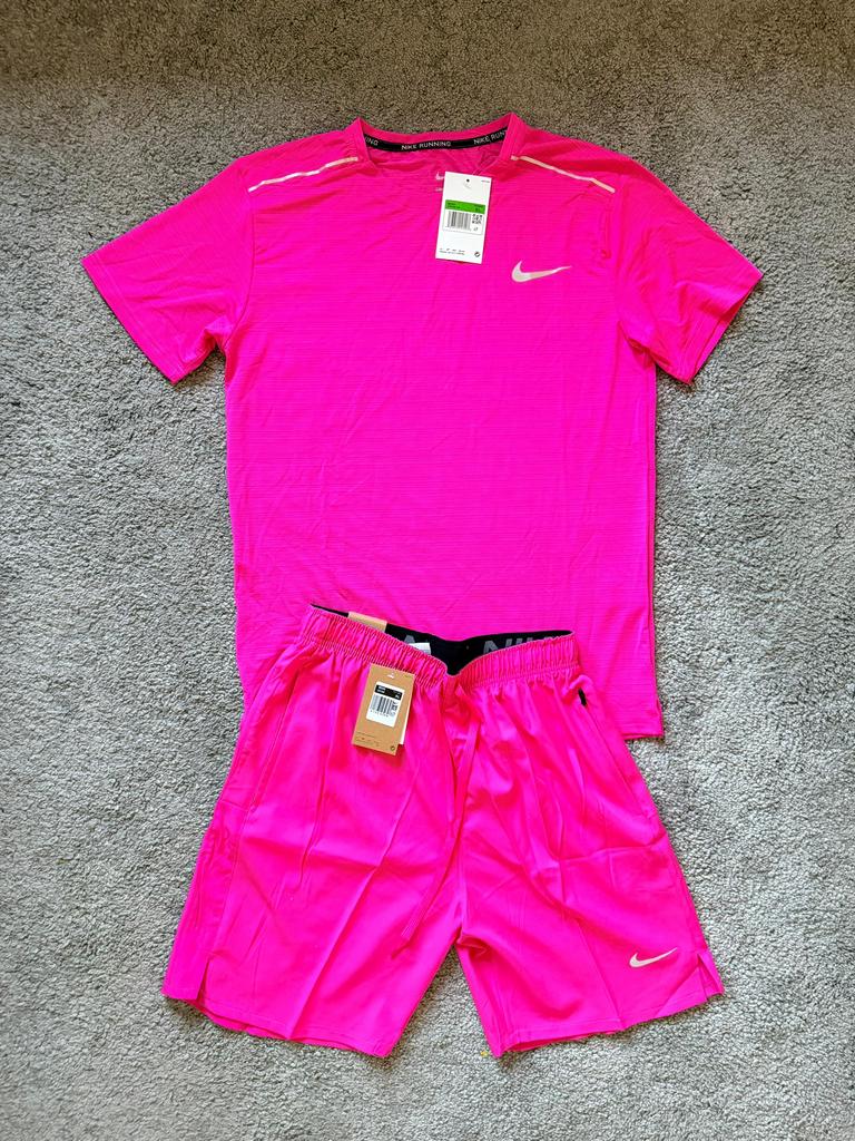 Ensemble Nike running neuf (étiquettes) taille [L/S/M], Neuf, Enlèvement ou Envoi, Rose, Général