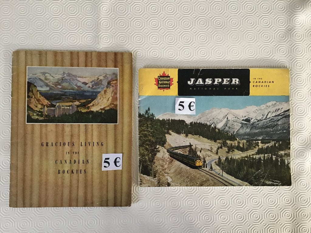 2 oude brochures Canadian Rocks aan 5 € per folder, Boeken, Catalogussen en Folders, Ophalen of Verzenden, Zo goed als nieuw, Folder