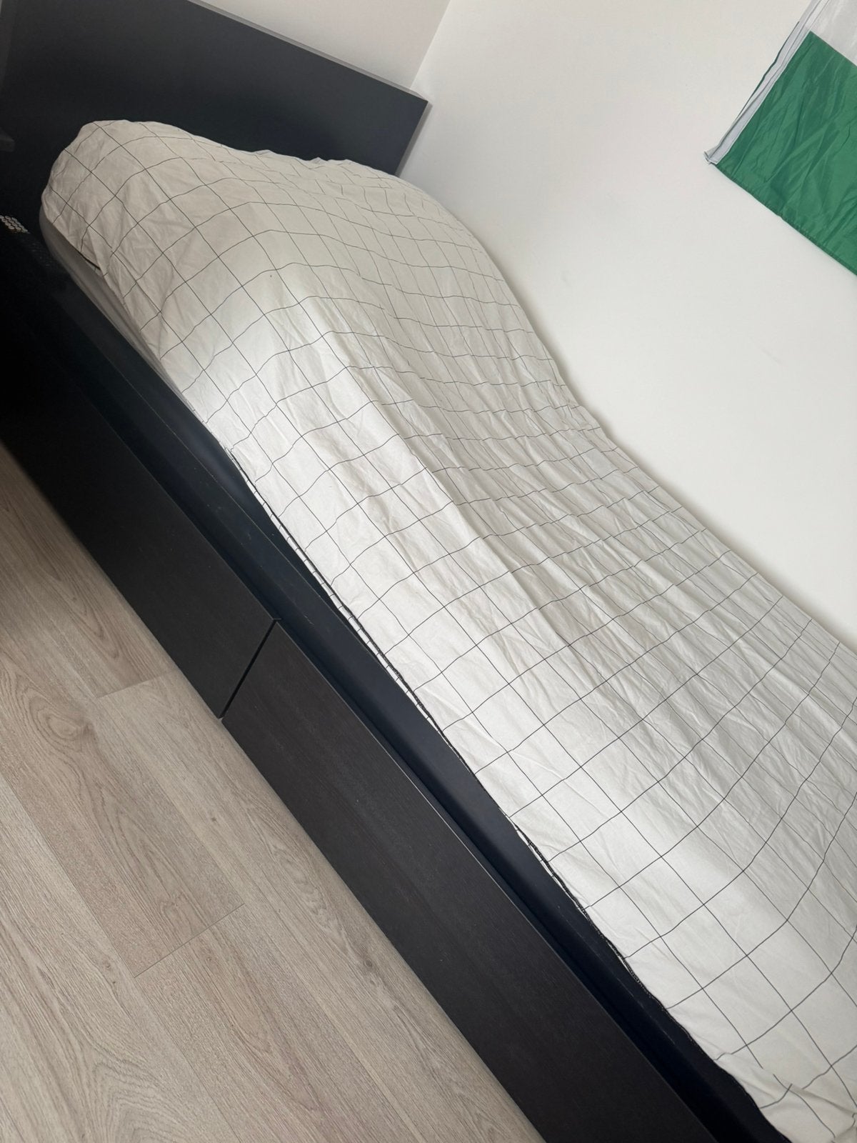 À DONNER lit ikea malm, Enlèvement, Utilisé, 200 cm, 90 cm