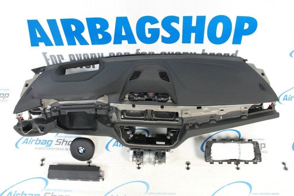 Airbag kit Tableau de bord M cuir HUD BMW 5 G30, Enlèvement ou Envoi, Utilisé