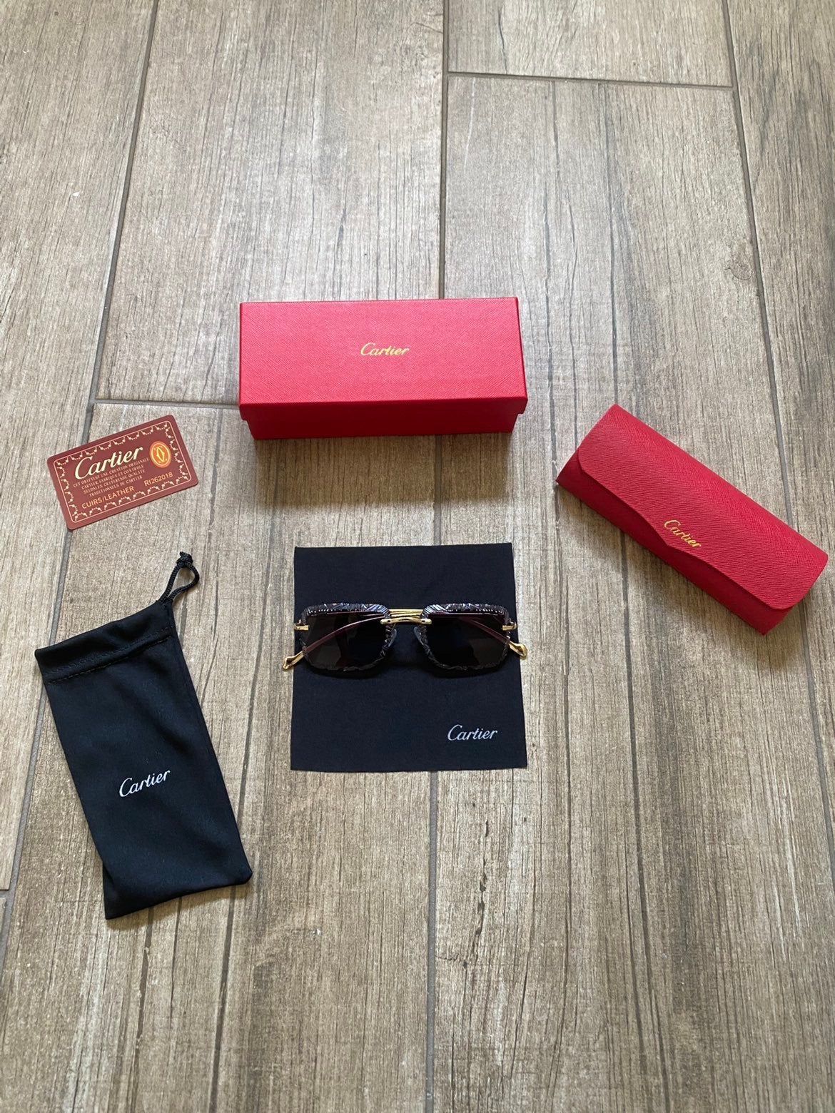 Originele Cartier bril, Handtassen en Accessoires, Zwart, Nieuw, Bril, Ophalen