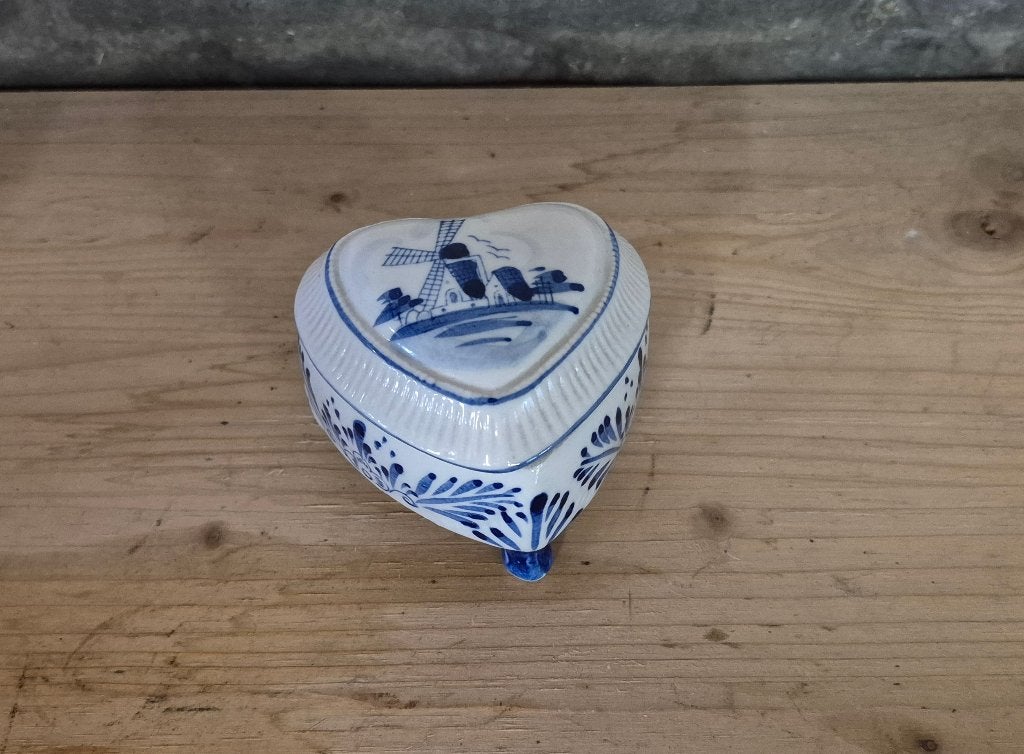 Boîte à bijoux vintage en porcelaine, Enlèvement ou Envoi