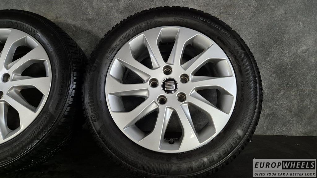 16 inch Seat Leon Audi A3  Golf 7 8 Winterbanden 205 55, Auto-onderdelen, Banden en Velgen, Gebruikt, -, Banden en Velgen, -