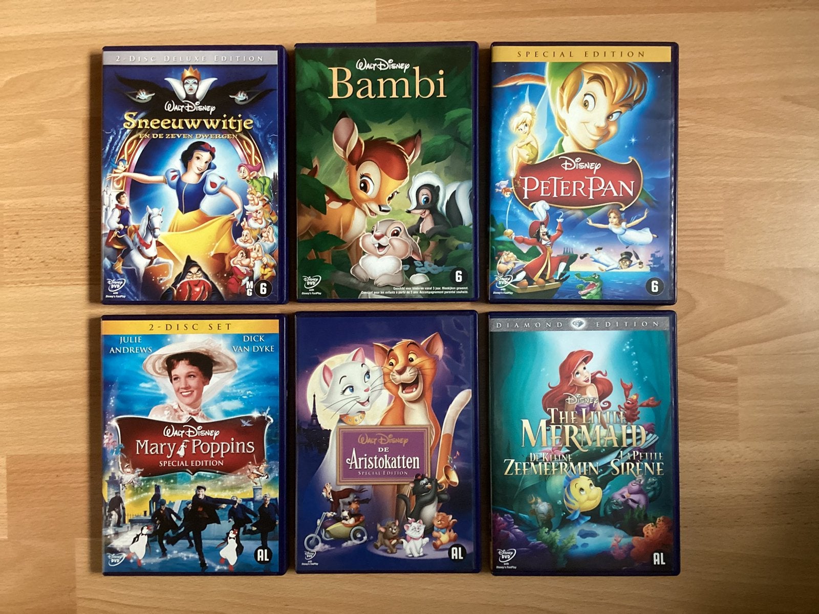 Dvd’s Walt Disney met gouden rugnummer, Ophalen of Verzenden, Tekenfilm
