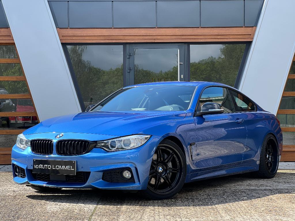 BMW 435i Coupé - M PACK/ AUTOMAAT/ HEAD UP/ ADAPTIVE, Auto's, Automaat, 4 zetels, Achterwielaandrijving, Blauw