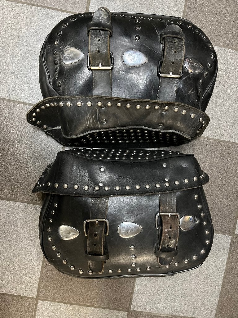 Harley EVO heritage retro zijtassen, Motoren, Ophalen, Gebruikt