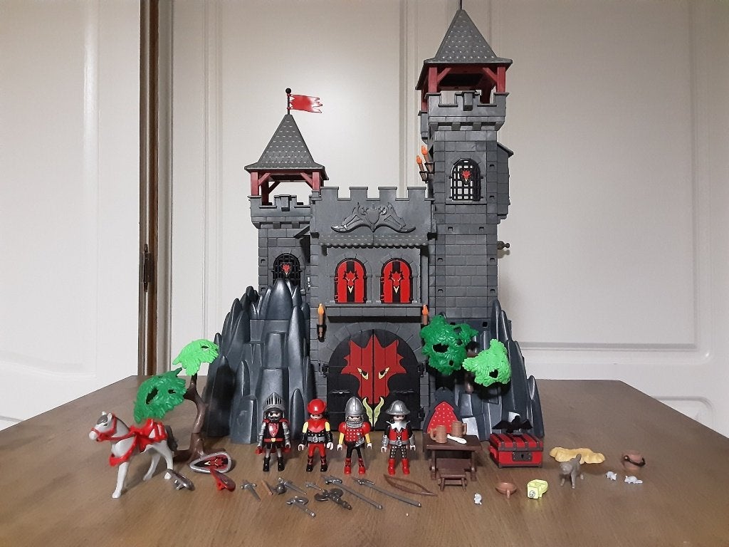 Playmobil Drakenridder kasteel  - met doos, Kinderen en Baby's, Speelgoed | Playmobil, Ophalen of Verzenden, Zo goed als nieuw
