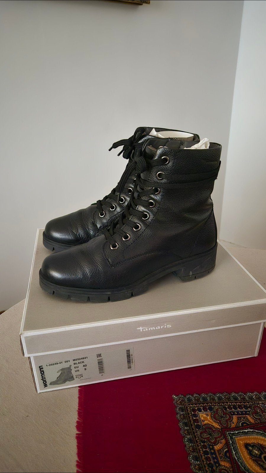 Enkellaarsjes Tamaris, Tamaris, Zwart, Lage of Enkellaarzen, Ophalen of Verzenden