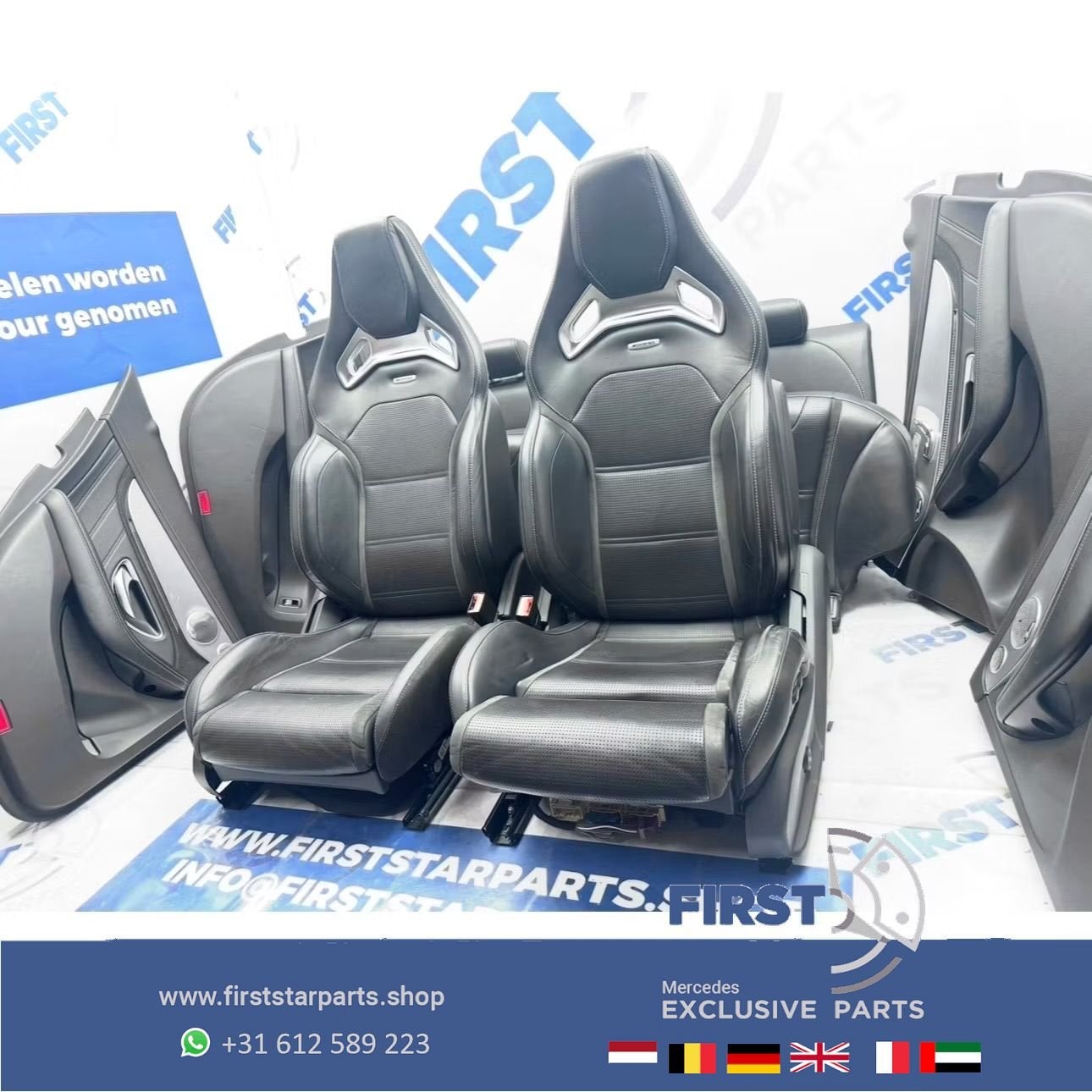 W205 C63 AMG interieur Mercedes SCHAALSTOELEN C63S stoelen C, Gebruikt, -, Ophalen of Verzenden, -
