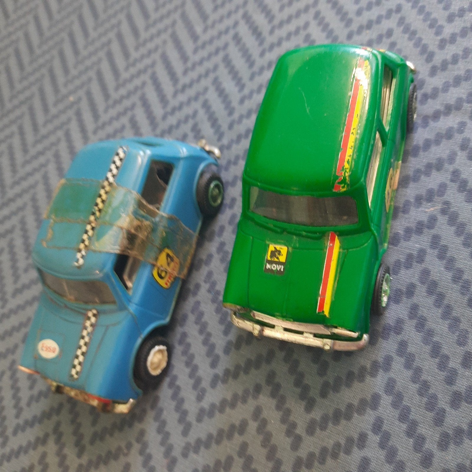 GOZAN ESPANA*ca 1:34*2 x MINI COOPER 1000*VINTAGE*PLASTIC*, Ophalen, Gebruikt, Auto, Overige merken