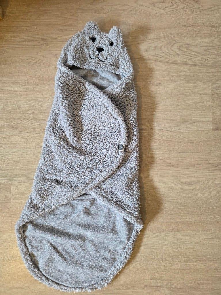 wikkeldeken Jollein, Kinderen en Baby's, Dekens, Slaapzakjes en Inbakerproducten, Ophalen, Gebruikt, Jollein, Grijs