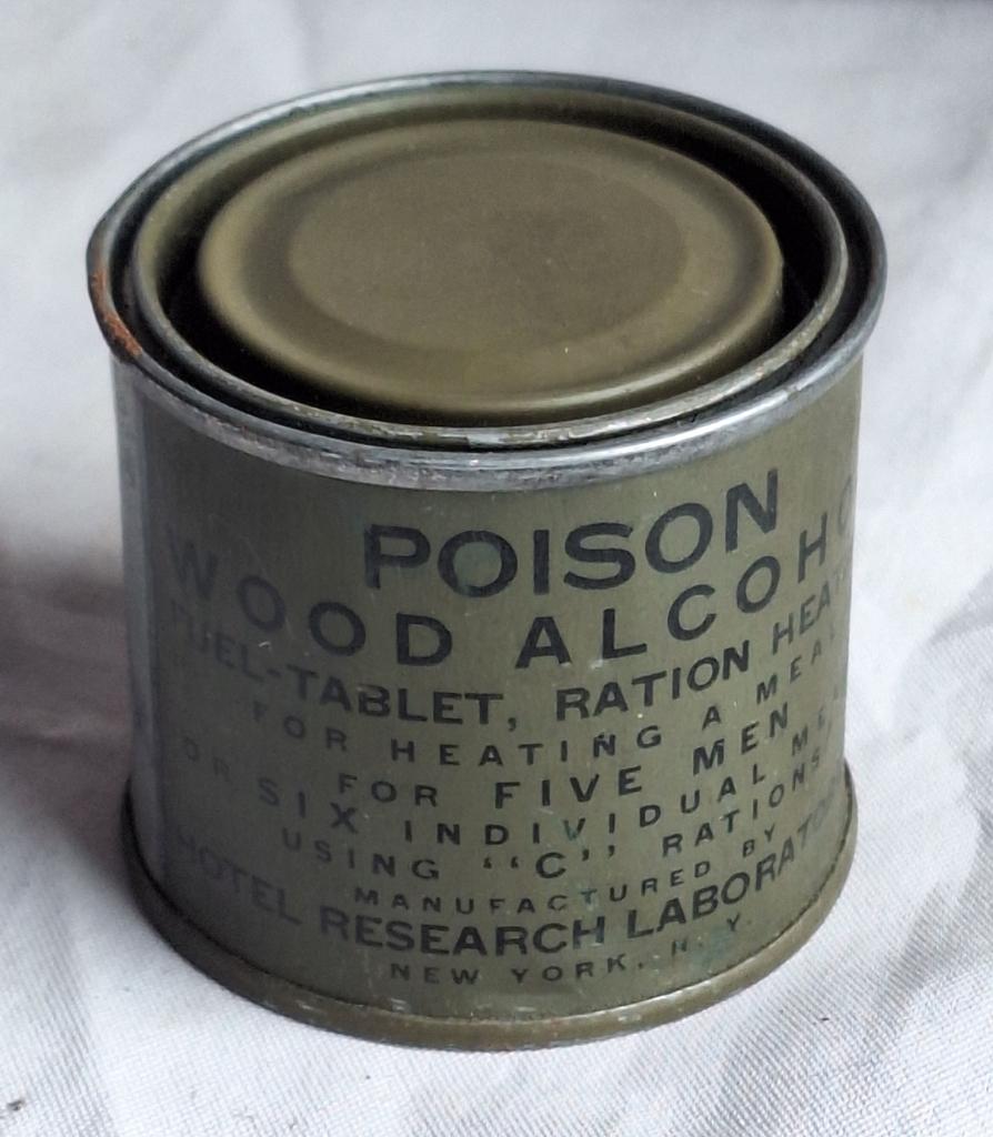 Boite d’alcool pour réchaud (ration) US WW2, Collections, Objets militaires | Seconde Guerre mondiale, Armée de terre, Enlèvement ou Envoi