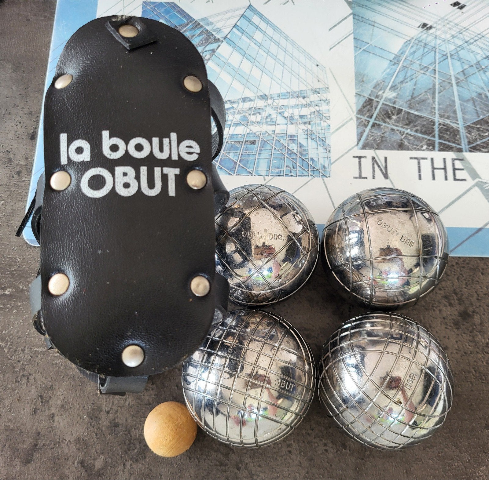 lot de 2 paires de boules de pétanque OBUT DOG, Enlèvement ou Envoi, Utilisé, Boule