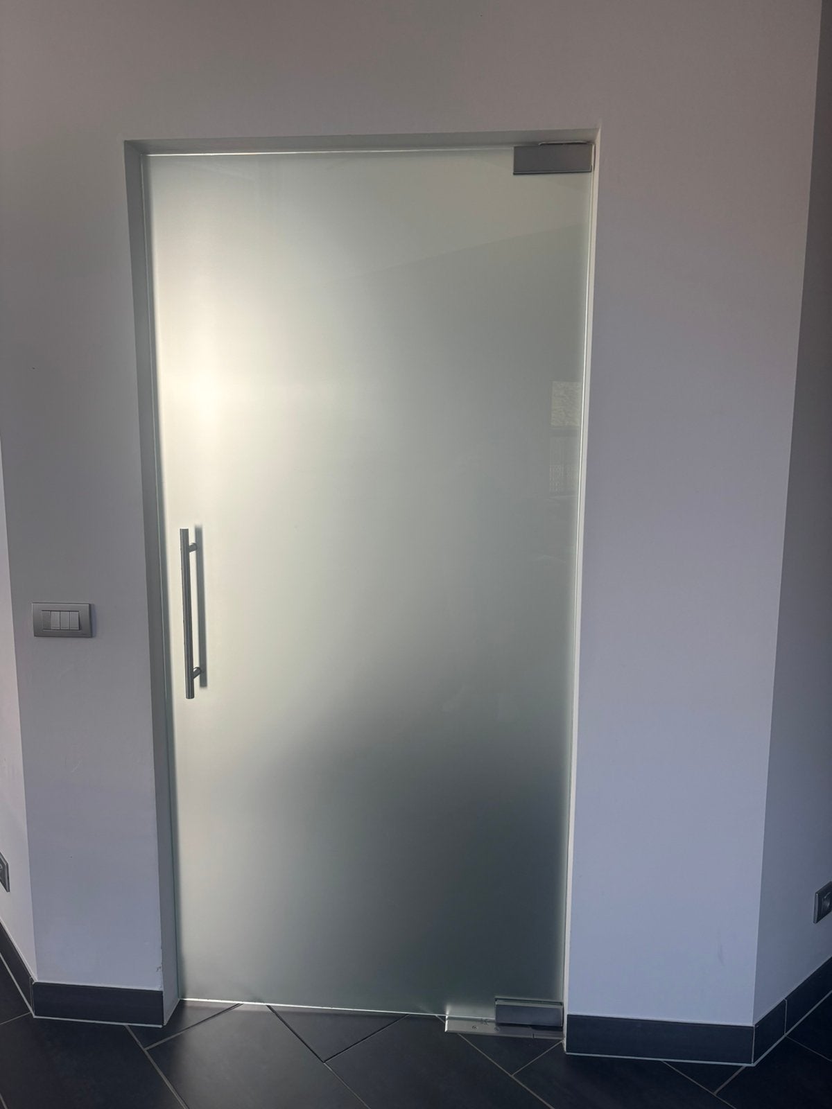 Glazen binnendeur 202,5x97cm nieuwstaat, Doe-het-zelf en Bouw, Deuren en Vliegenramen, Ophalen, Zo goed als nieuw, Glas, Binnendeur