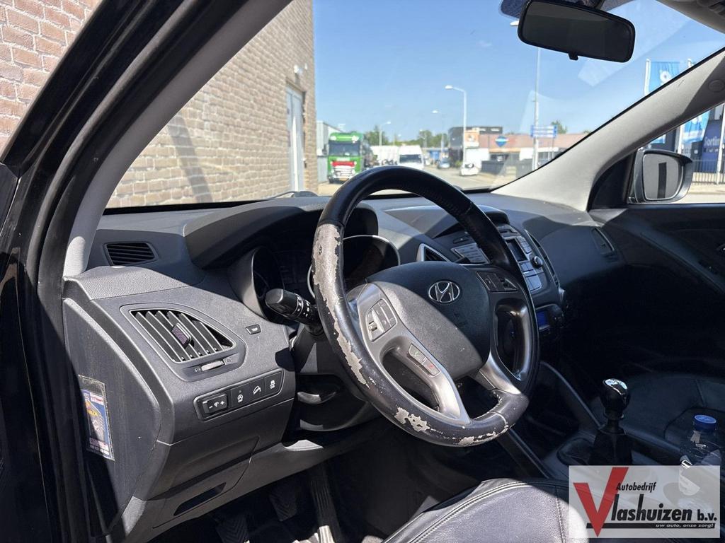Hyundai ix35 1.7 CRDi Comfort | Cruise | Climate | Leder | S, Auto's, Hyundai, 135 g/km, Zwart, SUV of Terreinwagen, IX35