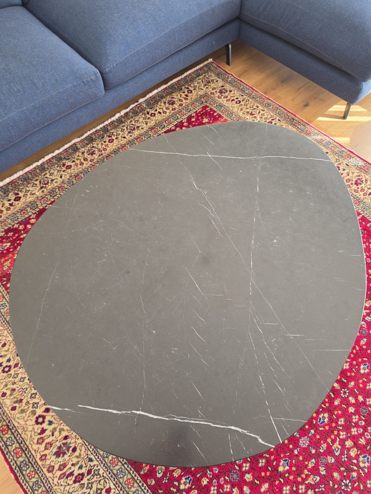 ronde marmer tafel Furnified, Enlèvement, Utilisé, 50 à 100 cm, Autres matériaux