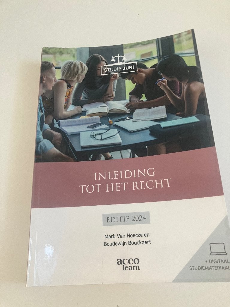 Cursus inleiding tot het recht, Boeken, Ophalen, Nieuw, Hogeschool, Mark Van Hoecke; Boudewijn Bouckaert