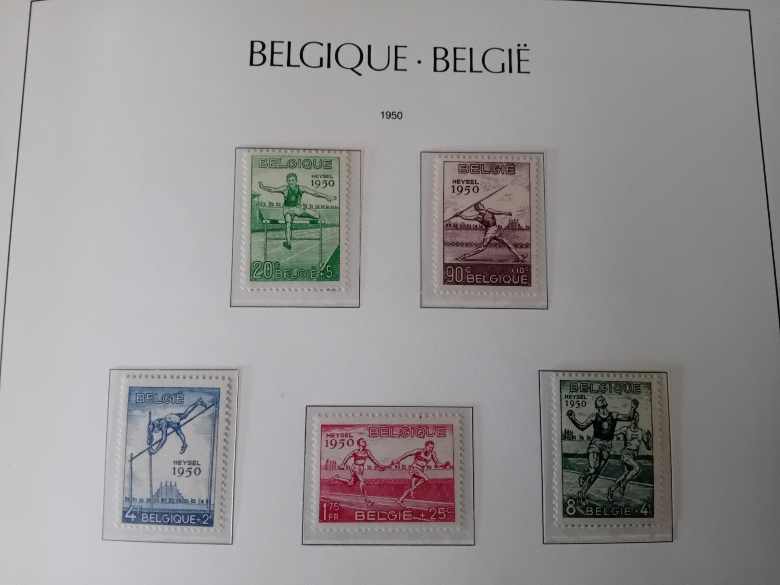 Timbres de Belgique n 827/831** lot 172P, Enlèvement ou Envoi, Neuf