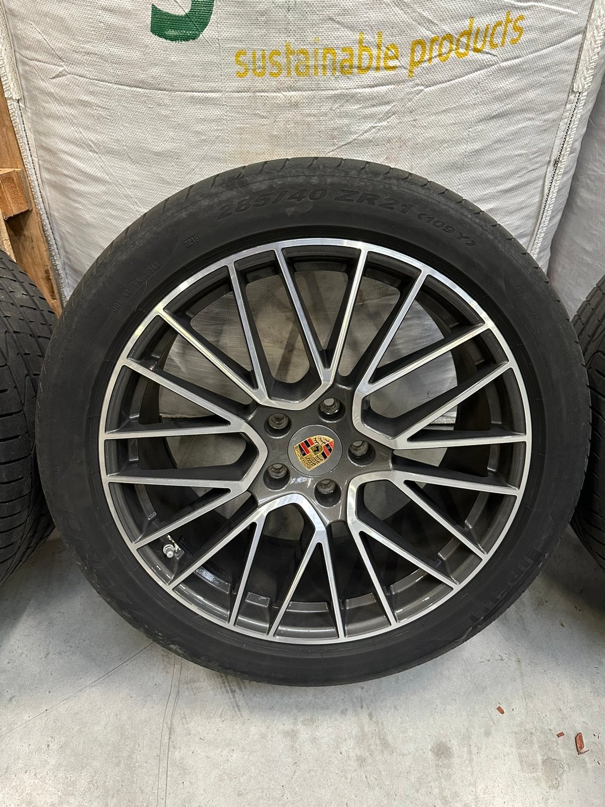 Porsche Cayenne Spyder velgen - 21 inch - Nieuwprijs €6000, Auto-onderdelen, Banden en Velgen, Ophalen, Gebruikt, 285 mm, Banden en Velgen