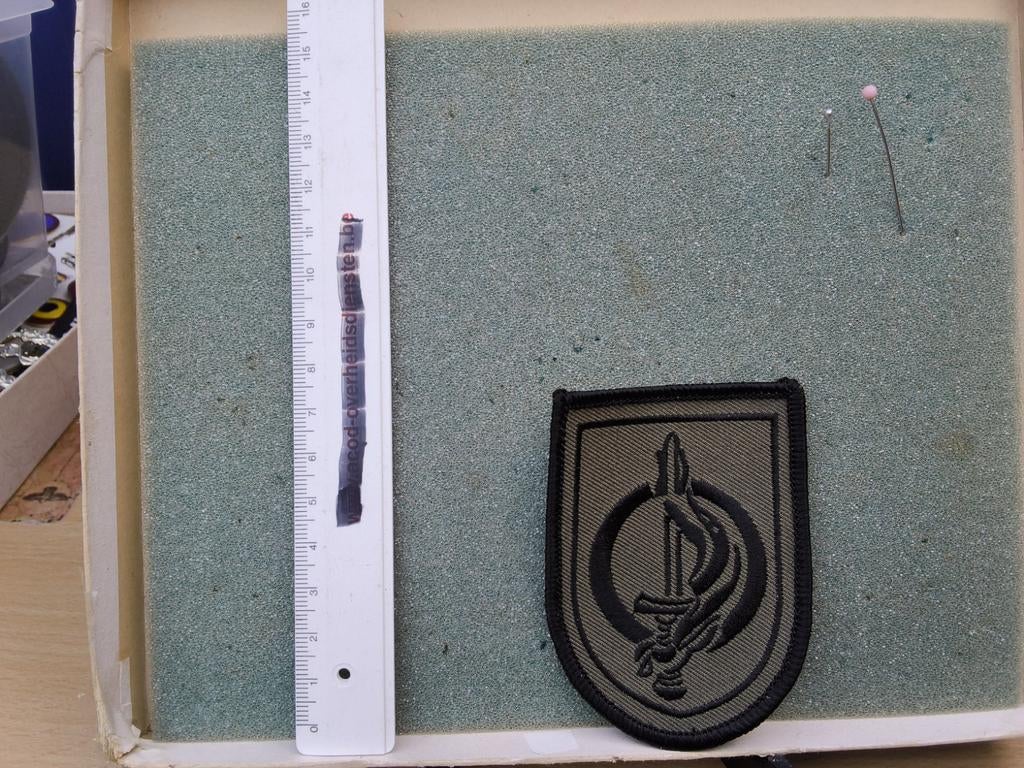 Plaque d'immatriculation de plongeur brodée, Collections, Objets militaires | Général, Enlèvement ou Envoi