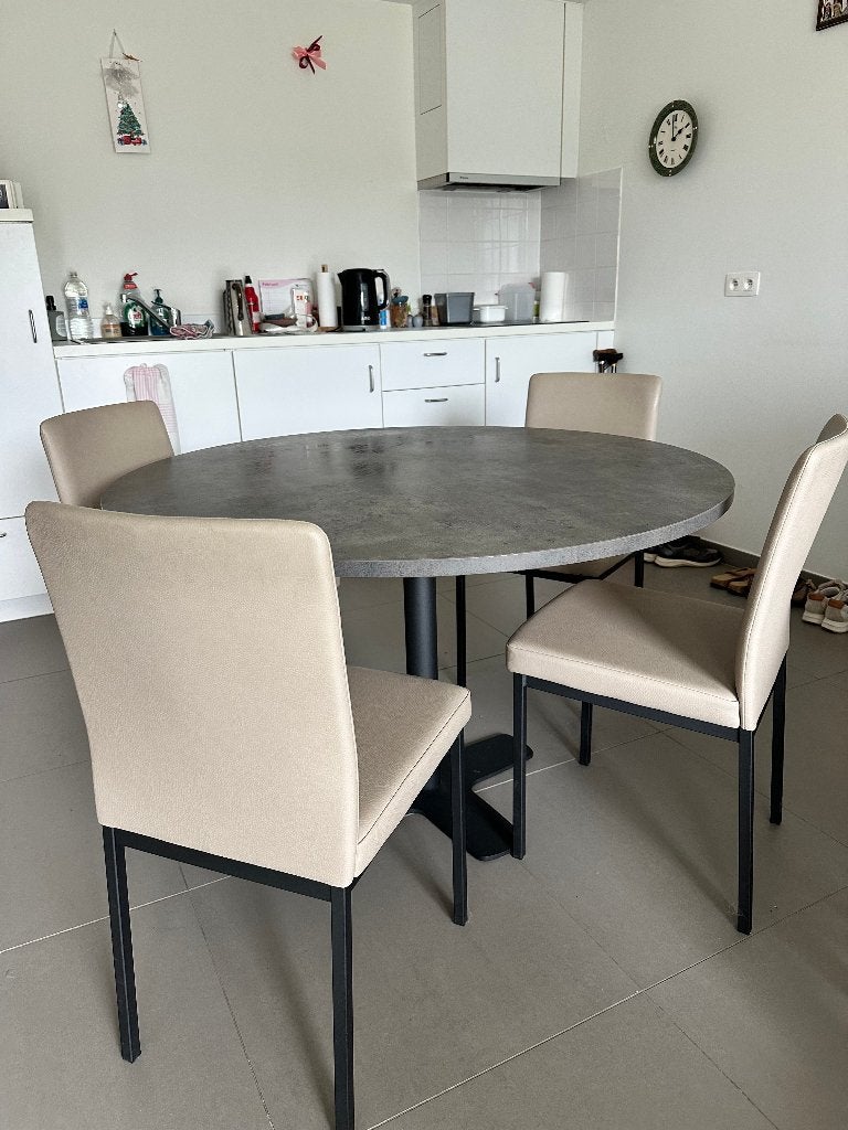 Table de cuisine avec 4 chaises, Enlèvement, Comme neuf