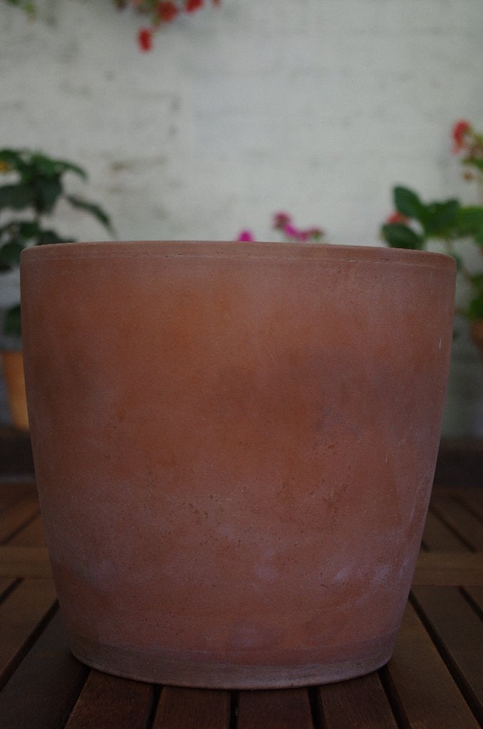 Terracotta bloempot, Tuin en Terras, Ophalen, Gebruikt, Rond, Binnen
