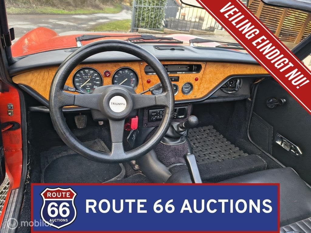 Triumph Spitfire 1500 | 1979 | Route 66 Auctions, Auto's, Triumph, Zwart, Bedrijf, Handgeschakeld