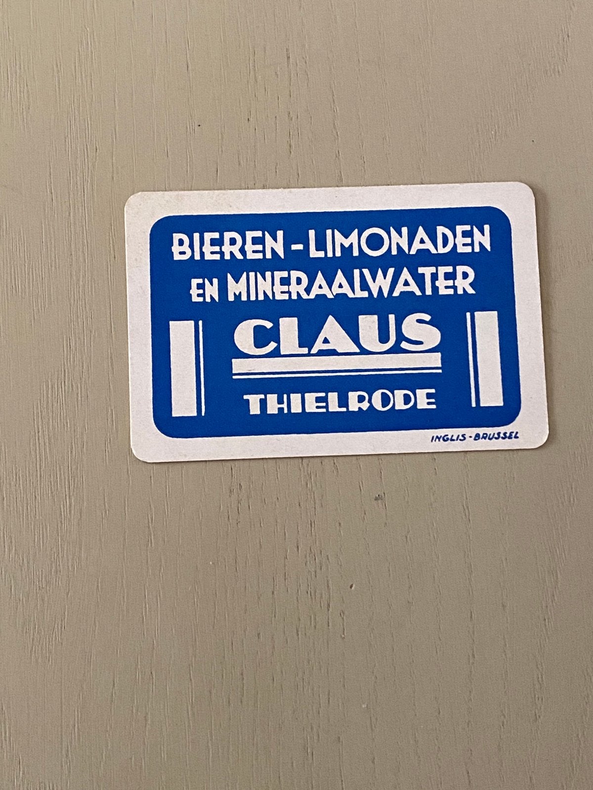 1 oude speelkaart brouwerij CLAUS te TIELRODE, Verzamelen, Ophalen of Verzenden, Zo goed als nieuw, Speelkaart(en)