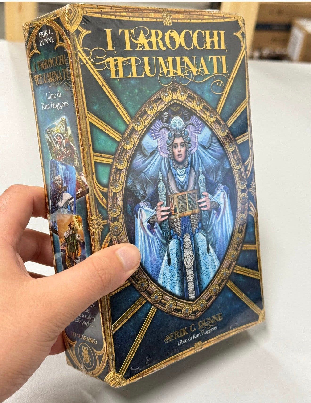 Tarot Boek & Kaarten set  I Tarocchi Illuminati italie NIEUW, Ophalen of Verzenden, Nieuw, Tarot of Kaarten leggen