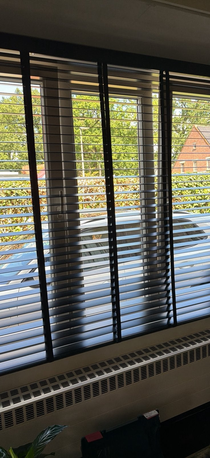 Houten jaloezieen, Ophalen, Zo goed als nieuw, Zwart, Jaloezie