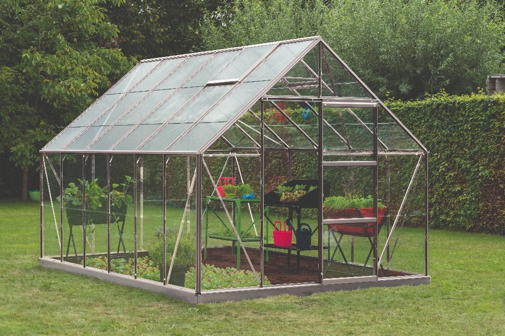Oliver Alu serre Tuinbouw Glas, Tuin en Terras, Ophalen of Verzenden, Glas, Aluminium, Kweekkas