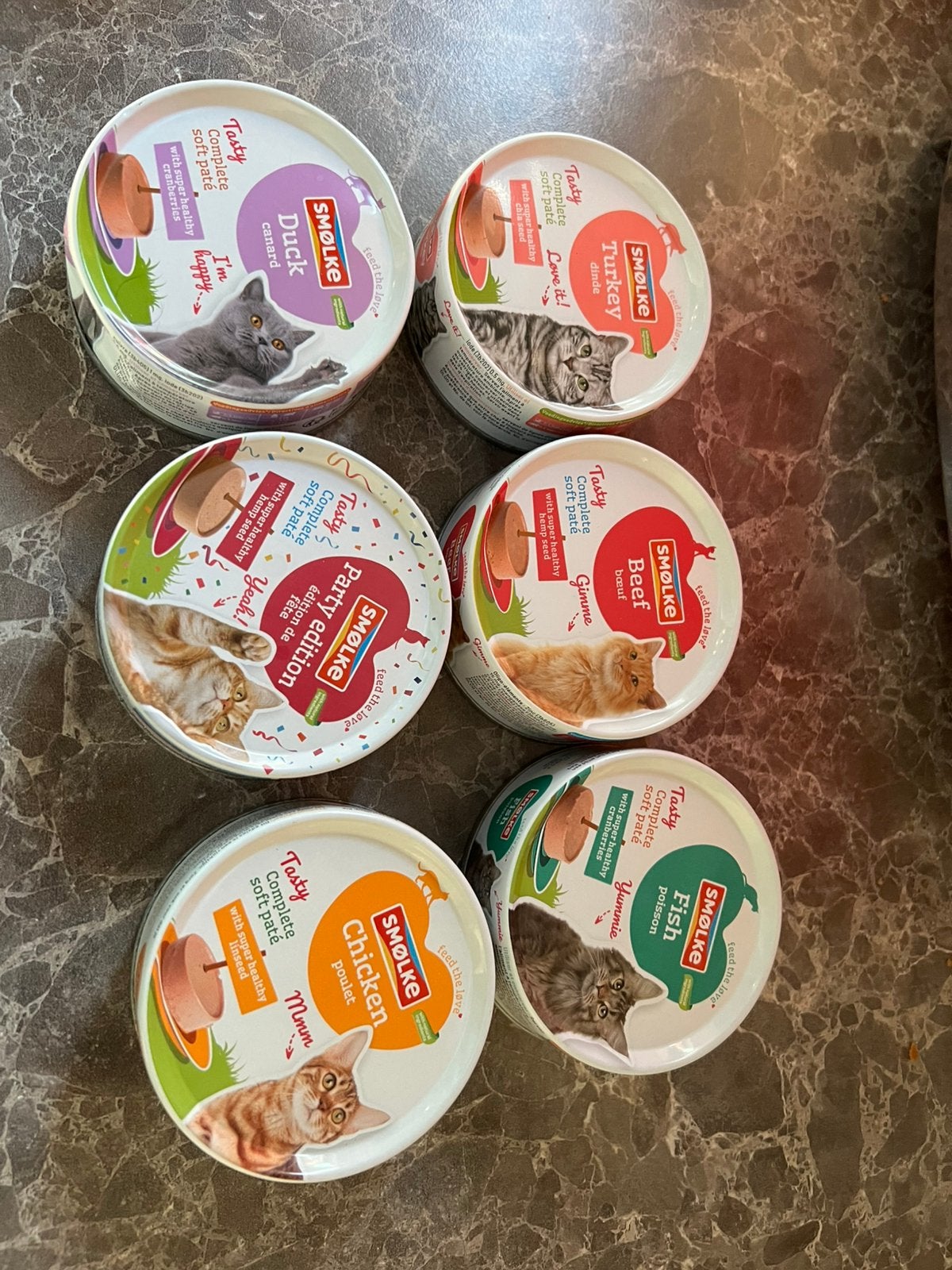 Smolke katteneten 117 doosjes, Dieren en Toebehoren, Dierenvoeding, Ophalen, Kat