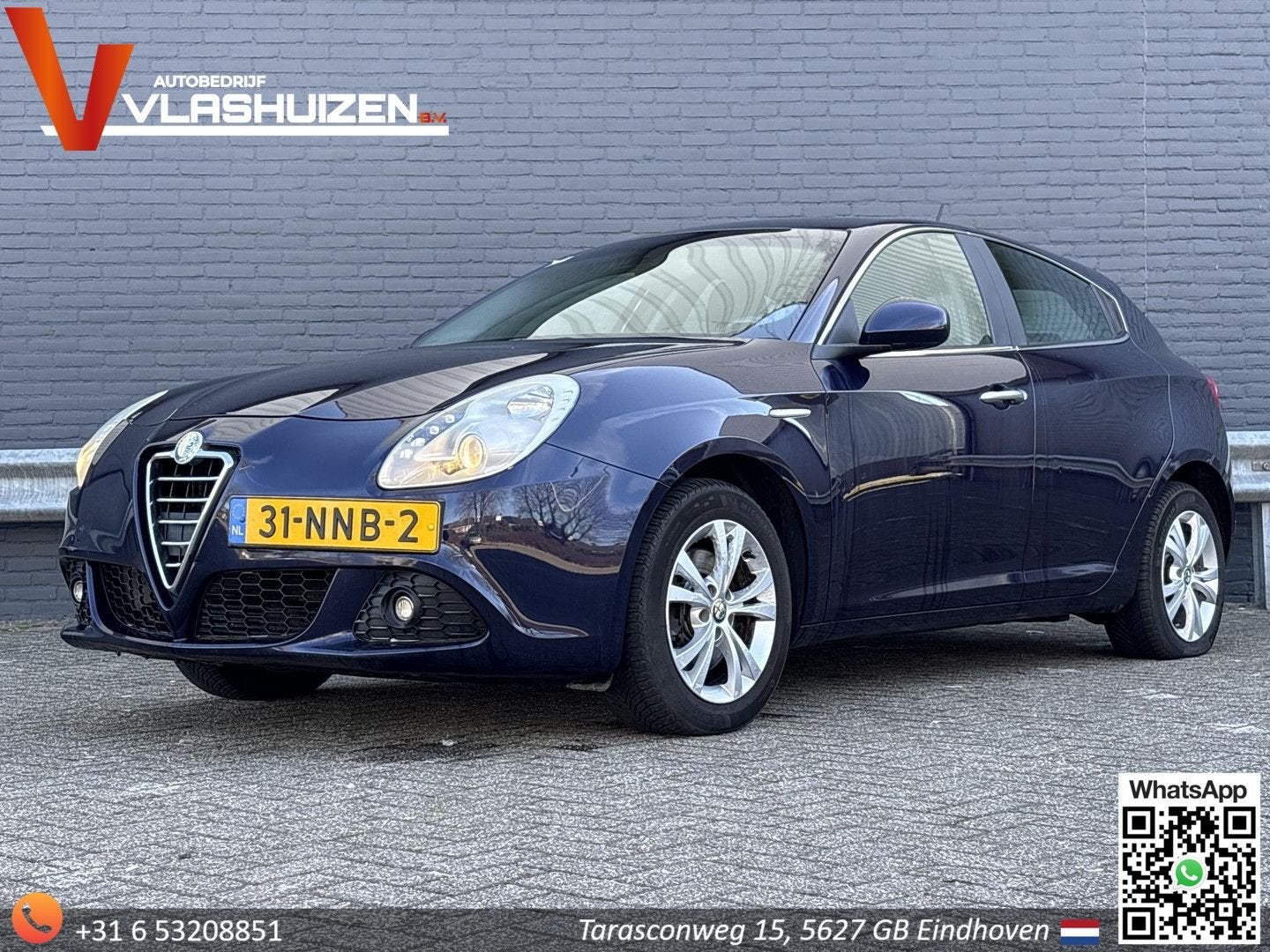 Alfa Romeo Giulietta 1.4 T Distinctive | Climate | Cruise |, Zwart, Blauw, Bedrijf, Start-stop-systeem