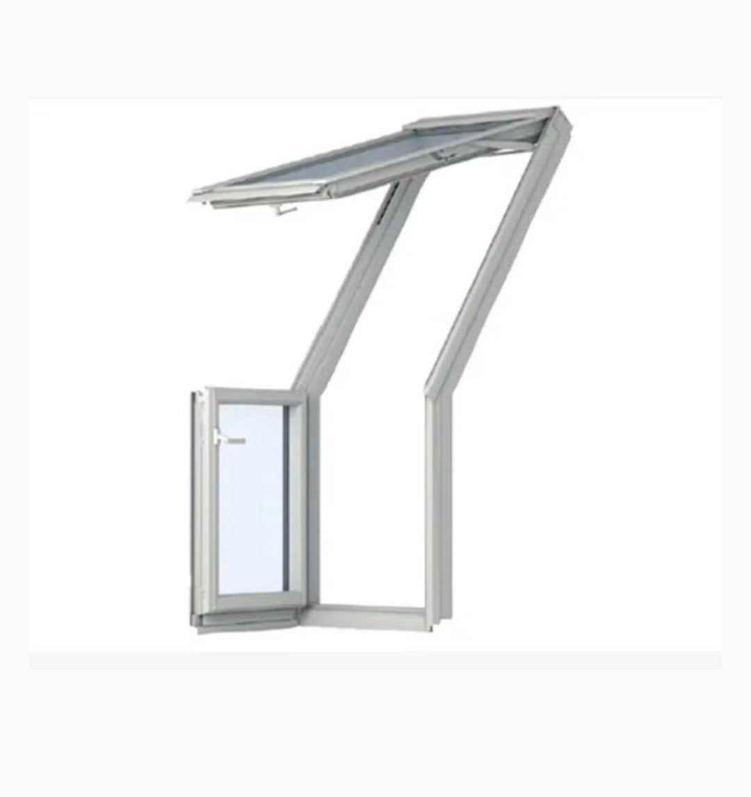 Velux porte fenêtre terrasse + fenêtres latérales, Bricolage & Construction, Vitres, Châssis & Fenêtres, Utilisé, Fenêtre de façade ou Vitre