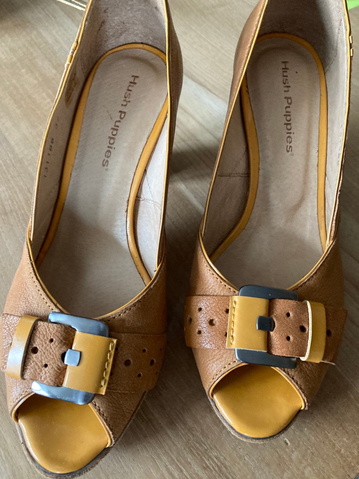 Hush Puppies, 37, Kleding | Dames, Schoenen, Pumps, Verzenden, Oranje, Zo goed als nieuw