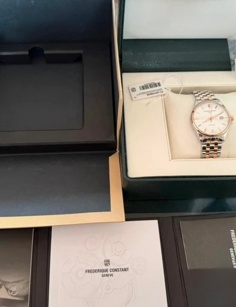 Montre Frederique Constant Classique Bicolore, Staal, Staal, Polshorloge, Zo goed als nieuw