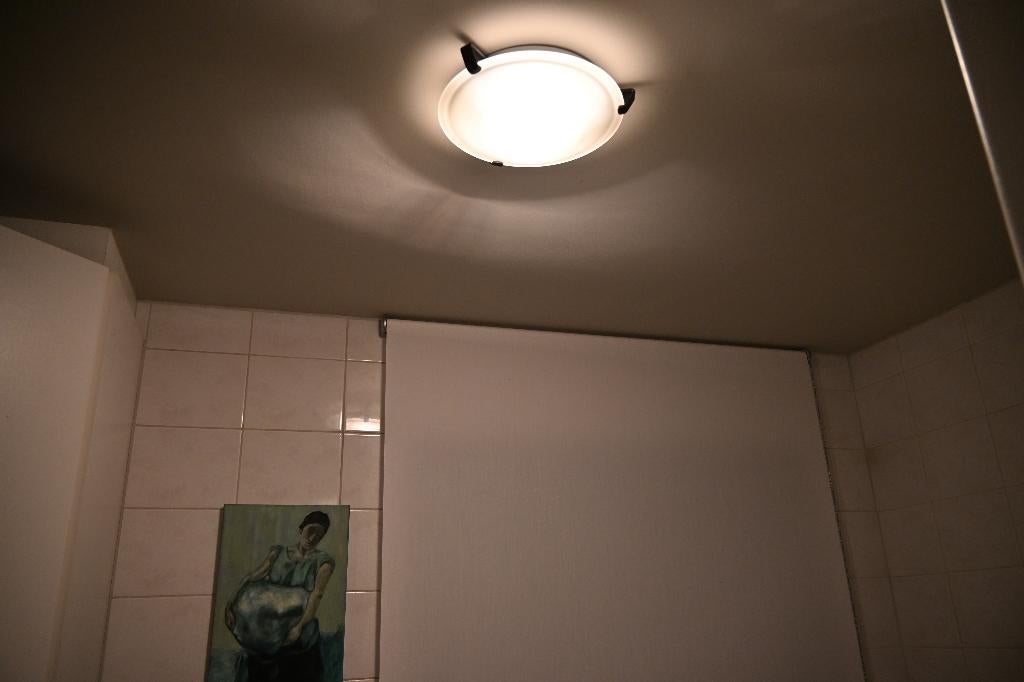 Mooie Plafondlamp Artemide, Ophalen, Gebruikt, Glas, Design/vintage