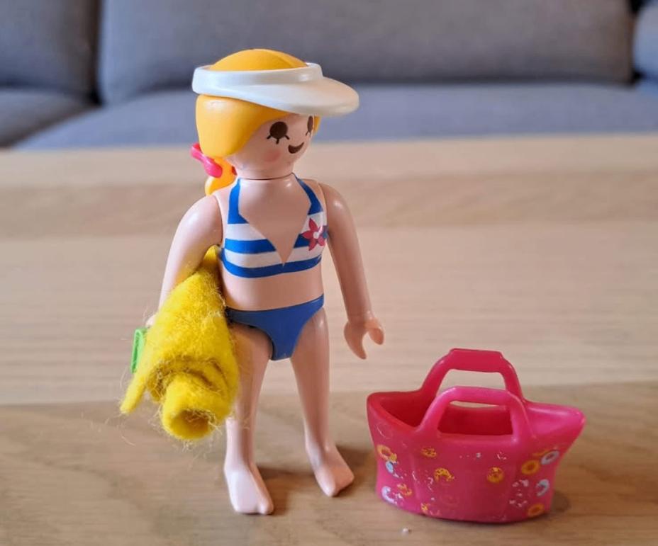 Playmobil 4695 - toeriste op het strand, Ophalen of Verzenden, Gebruikt