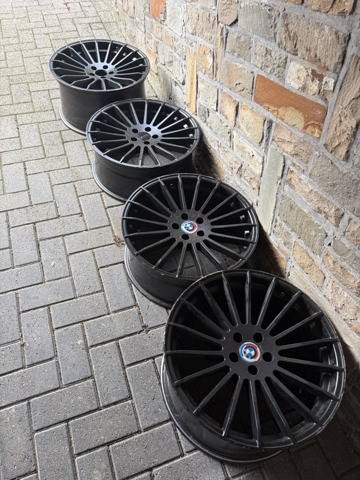 4x Hamann look velgen 5x120 – 20 spaaks – zwart, Auto-onderdelen, Ophalen, Zomerbanden, Velg(en)