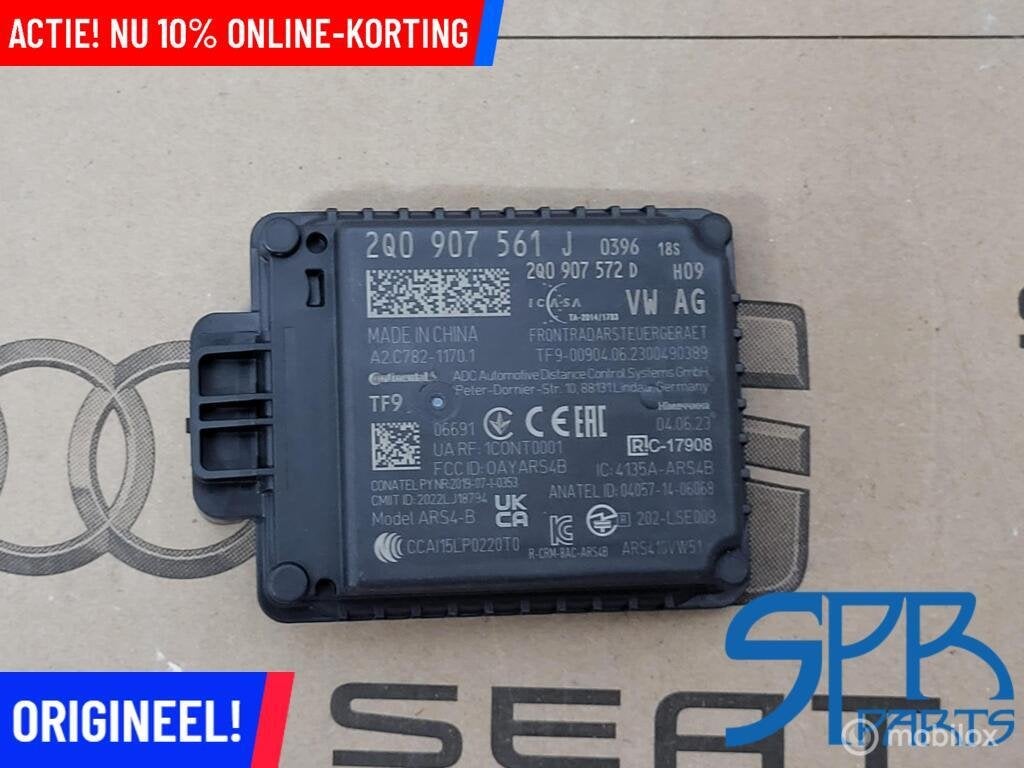 Radarsensor VW POLO TIGUAN SEAT TARRACO 2Q0907561J ACC RADAR, Neuf, Enlèvement ou Envoi, Volkswagen
