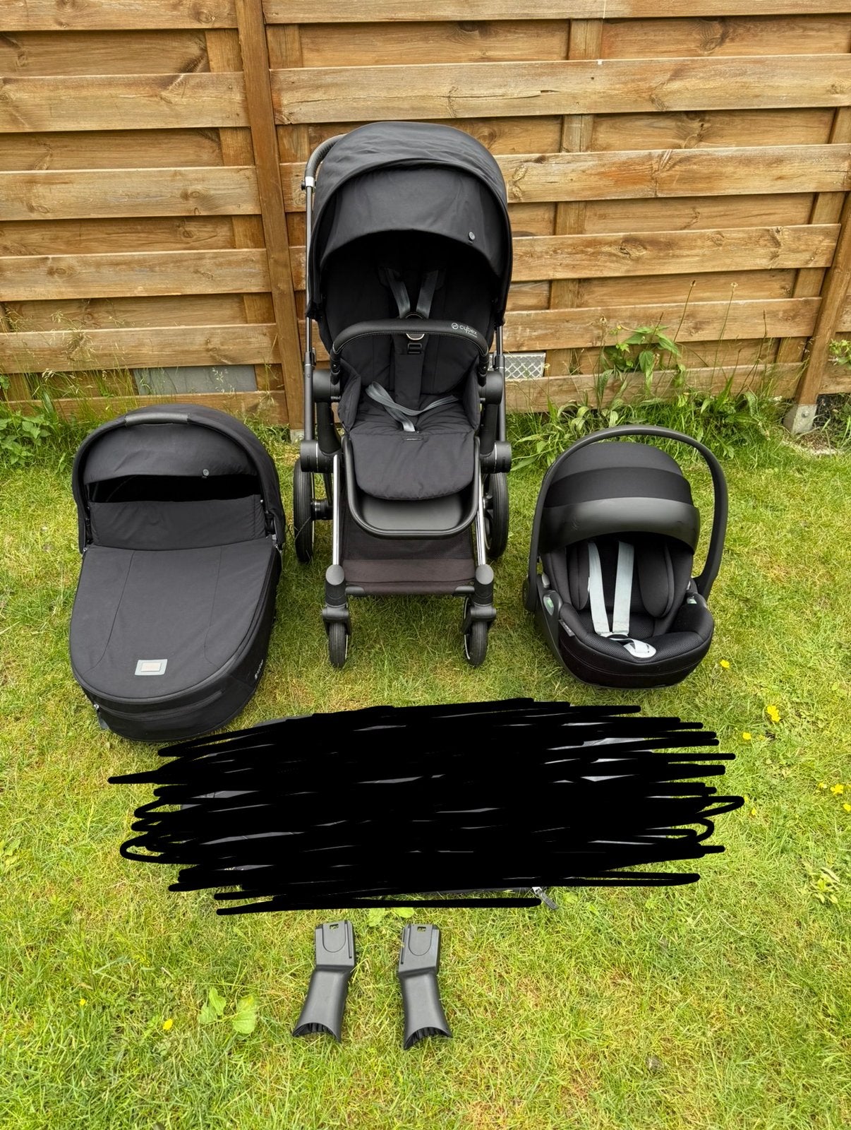Poussette cybex trio plus deux chanceliere super etat, Enlèvement, Comme neuf, Poussette