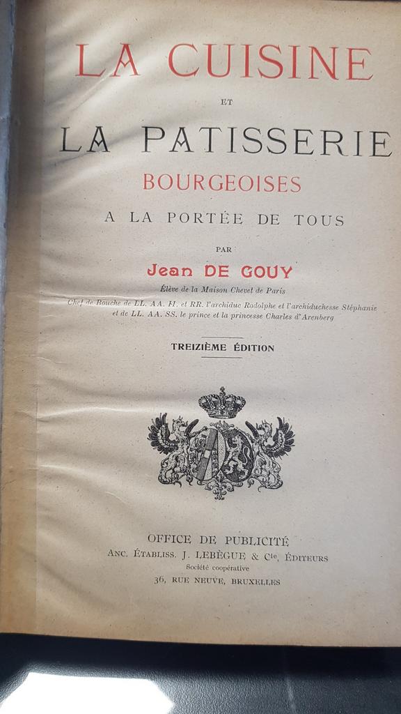 Cuisine et pâtisserie bourgeoise par jean de gouy, Enlèvement ou Envoi