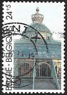 1 Postzegel België 1989 Koninklijke serres, Koninklijk huis, Frankeerzegel, Ophalen of Verzenden, Gestempeld