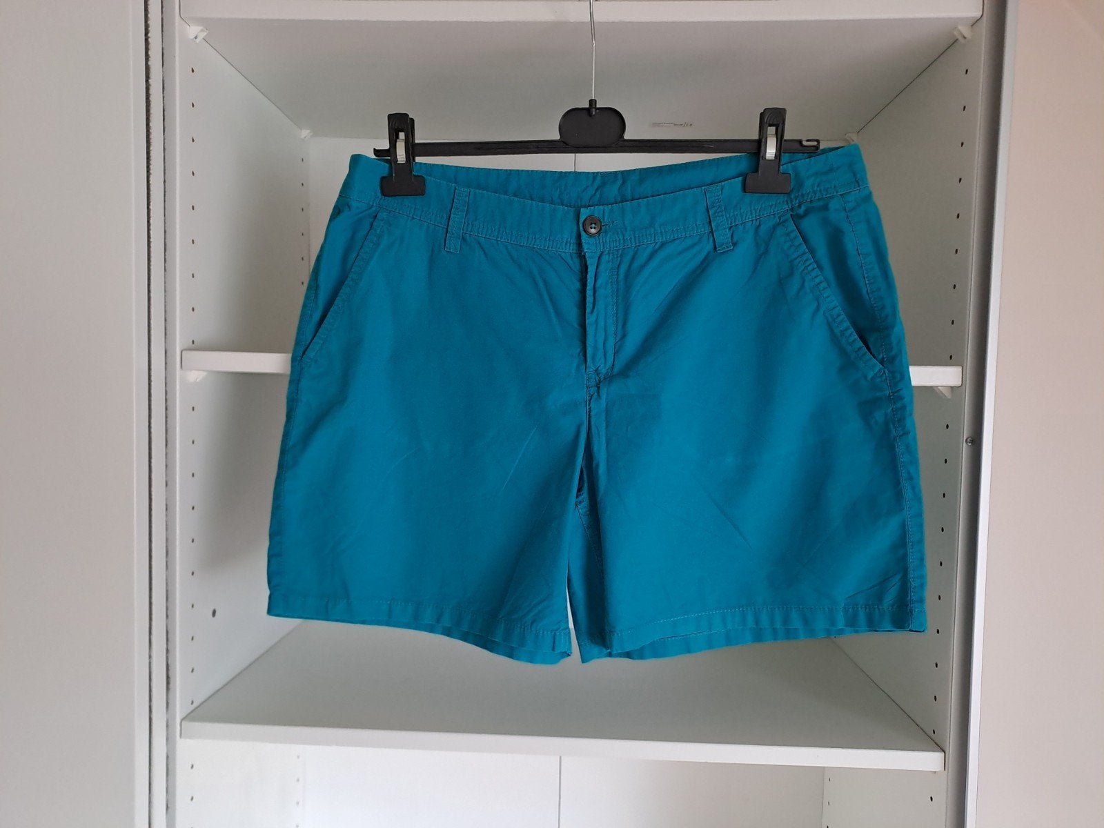 Mt 44 Turqoise short, Kleding | Dames, Kort, Blauw, Maat 42/44 (L), Ophalen of Verzenden