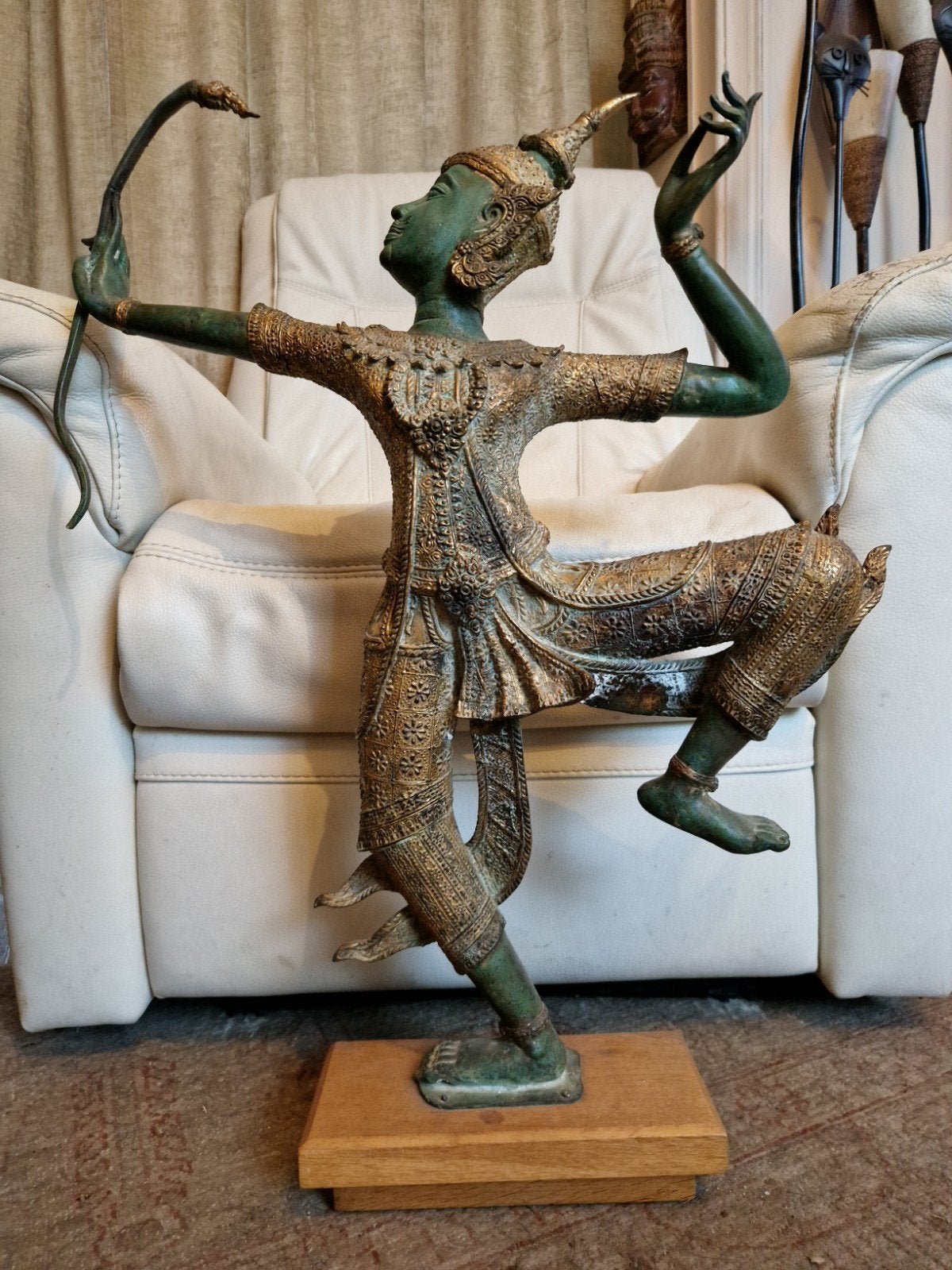 Thais bronzen beeld, 70 cm., Ophalen