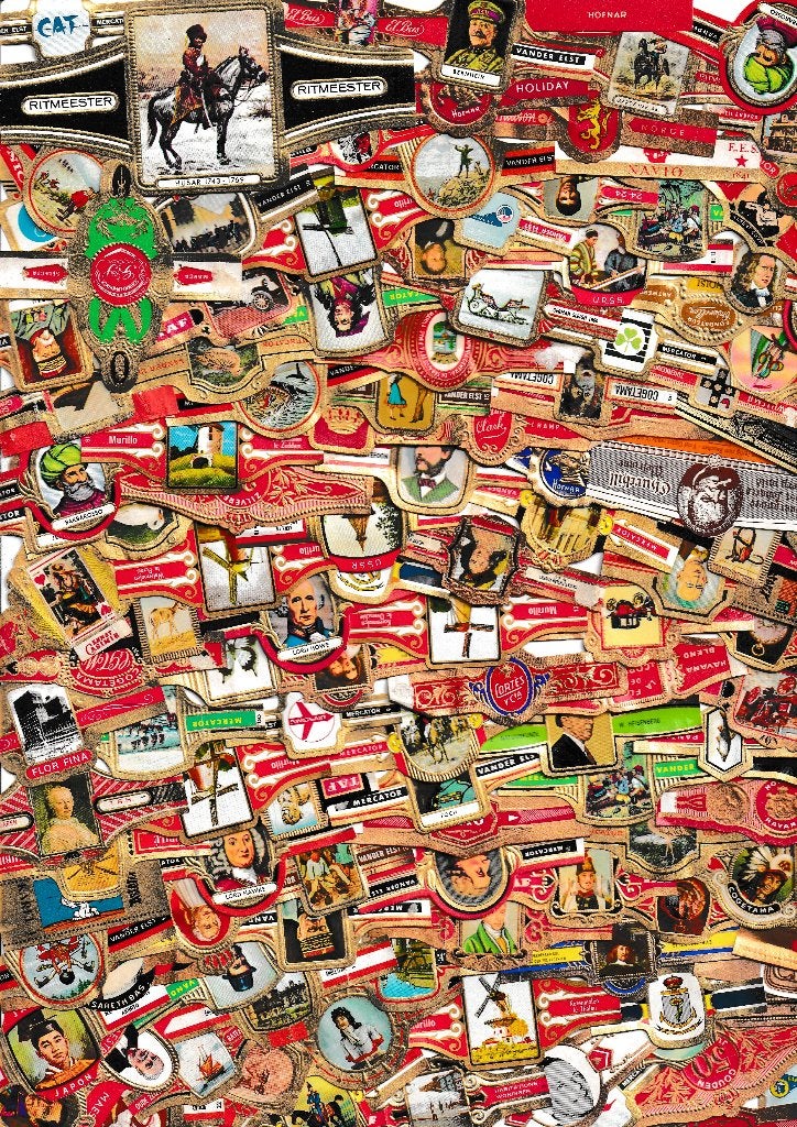 lot van 1000 stuks oude sigarenbandjes van varia,,, Ophalen of Verzenden, Gebruikt, Sigarenbandjes