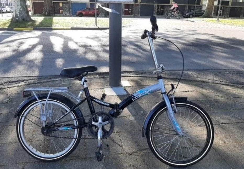 🚲 Abrar London 20 inch vouwfiets – zwart/grijs, Fietsen en Brommers, Ophalen, Gebruikt, Velgrem, Overige merken