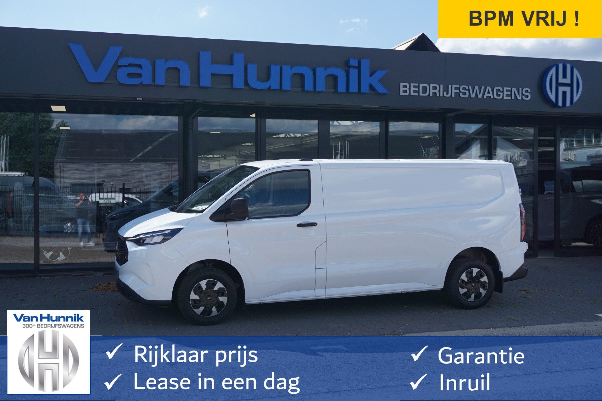 Ford E-Transit Custom 320L 218PK 71KWH Trend AUT BPM VRIJ! A, Autos, Achat, Entreprise, 3 places, 5 portes