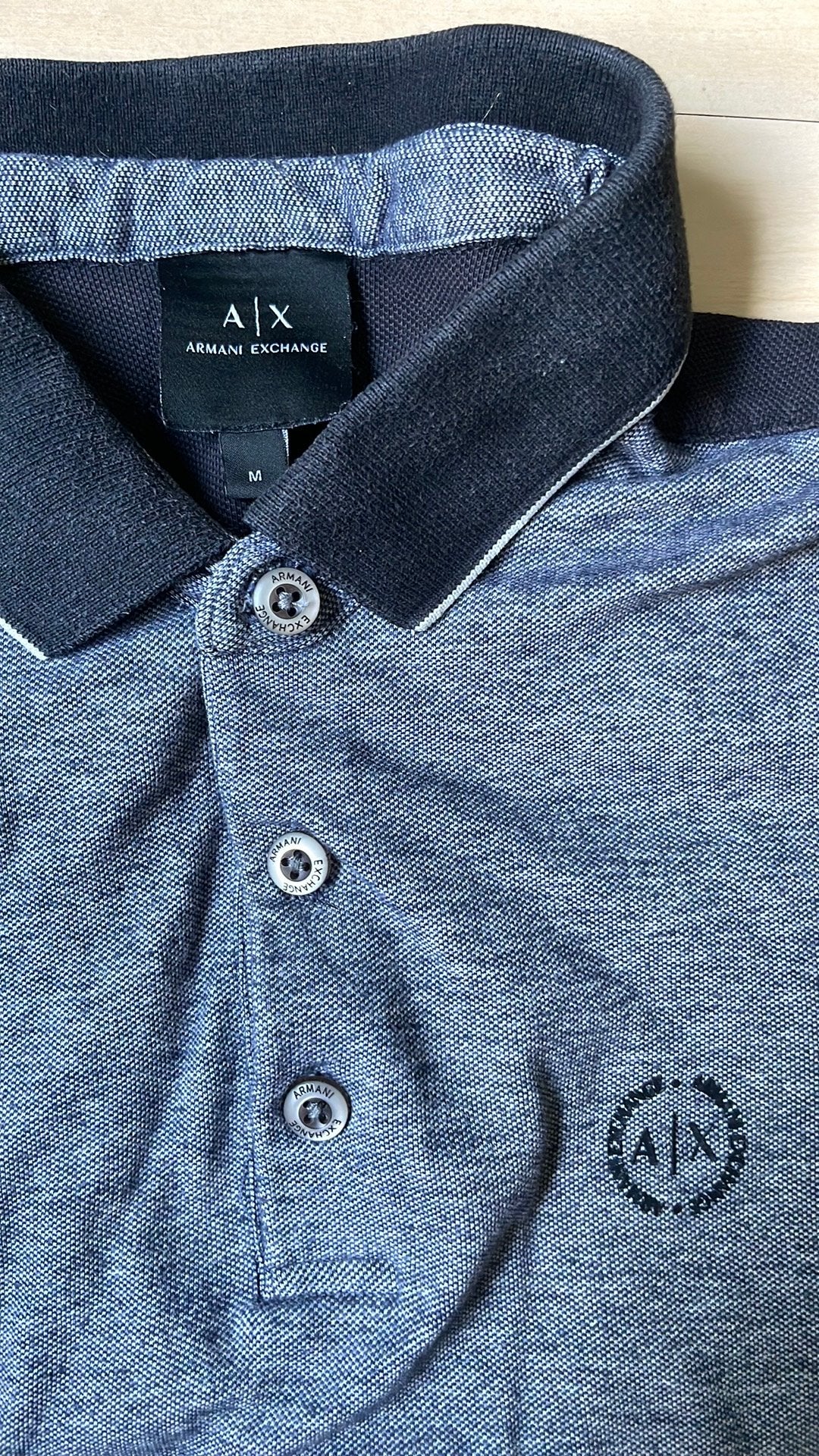 Armani Exchange polo M, Kleding | Heren, Polo's, Ophalen of Verzenden, Gedragen, Maat 48/50 (M)
